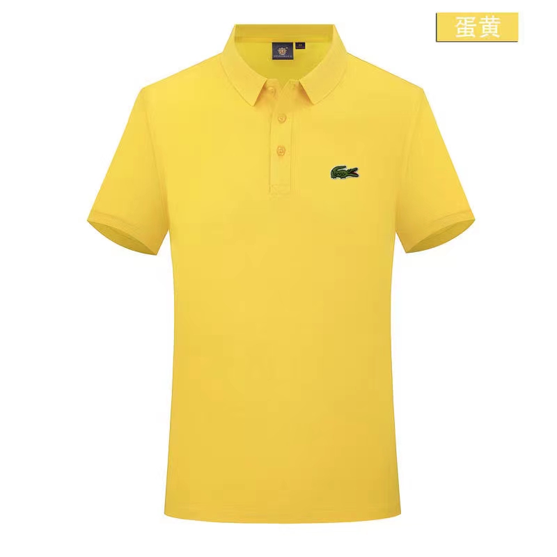 Wholesale Cheap Lacoste Short Sleeve Lapel T Shirts for Sale