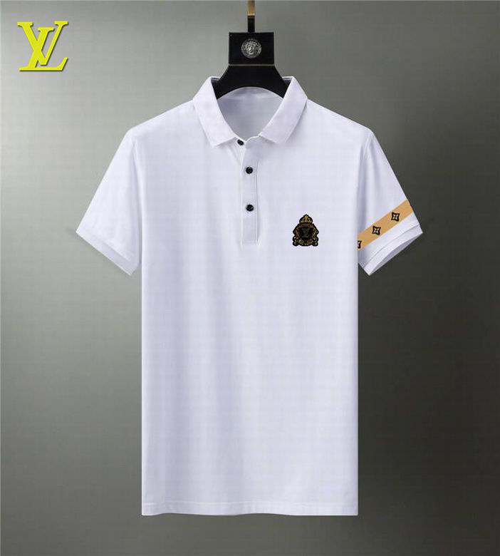 Wholesale Cheap Louis Vuitton Short Sleeve Lapel T Shirts for Sale