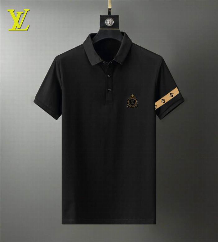 Wholesale Cheap Louis Vuitton Short Sleeve Lapel T Shirts for Sale