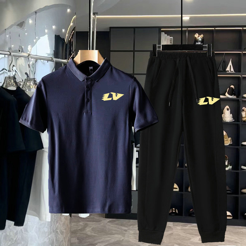 Wholesale Cheap Louis Vuitton Short Sleeve Tracksuits for Sale