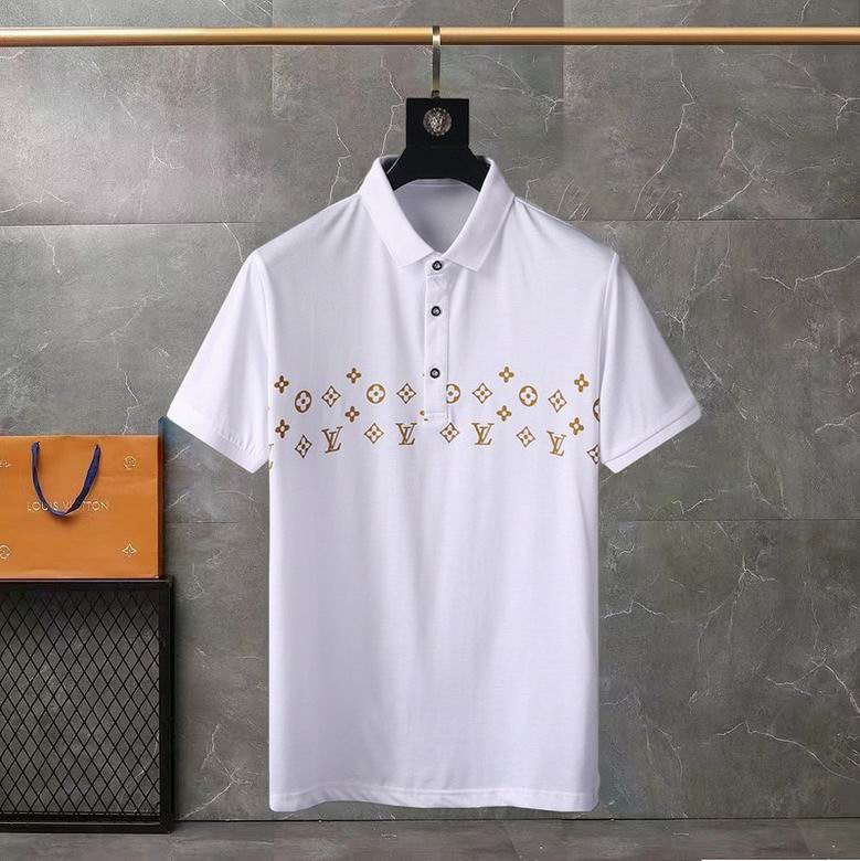 Wholesale Cheap Louis Vuitton Short Sleeve Lapel T Shirts for Sale