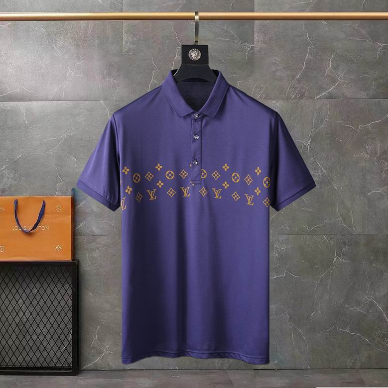 Wholesale Cheap Louis Vuitton Short Sleeve Lapel T Shirts for Sale