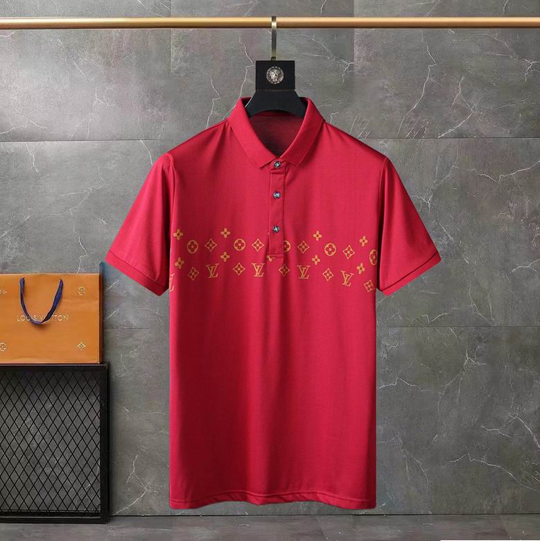 Wholesale Cheap Louis Vuitton Short Sleeve Lapel T Shirts for Sale