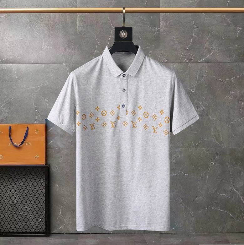 Wholesale Cheap Louis Vuitton Short Sleeve Lapel T Shirts for Sale