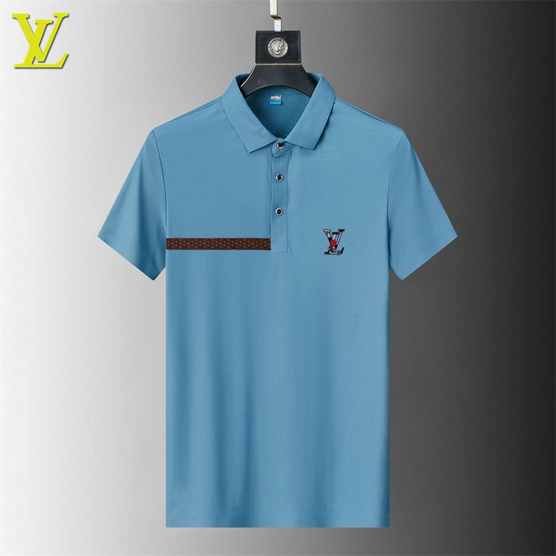 Wholesale Cheap Louis Vuitton Short Sleeve Lapel T Shirts for Sale