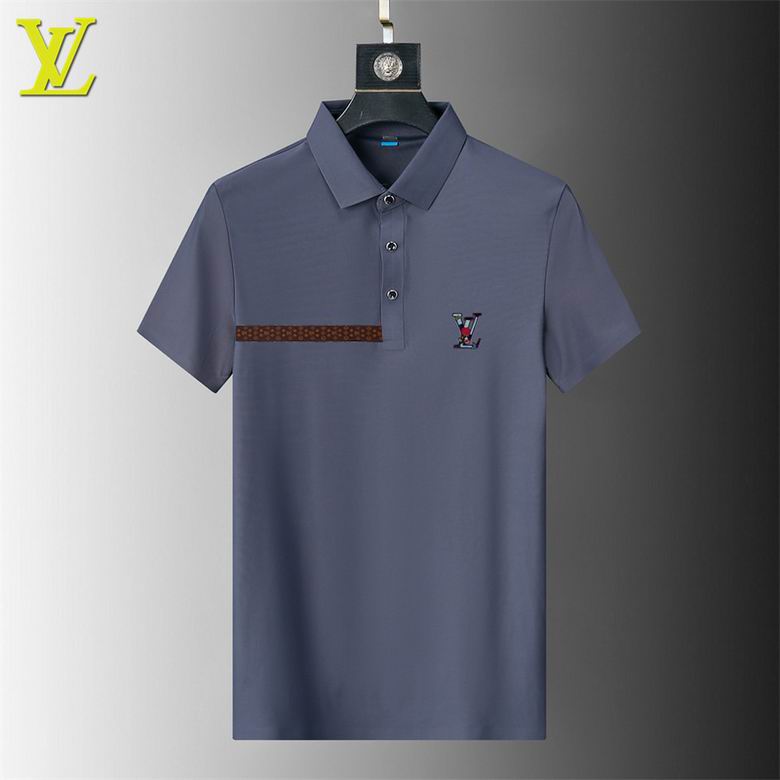 Wholesale Cheap Louis Vuitton Short Sleeve Lapel T Shirts for Sale