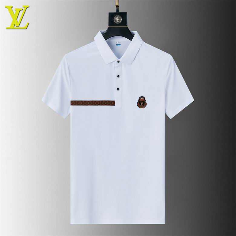 Wholesale Cheap Louis Vuitton Short Sleeve Lapel T Shirts for Sale