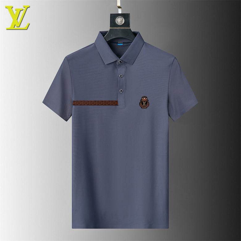 Wholesale Cheap Louis Vuitton Short Sleeve Lapel T Shirts for Sale