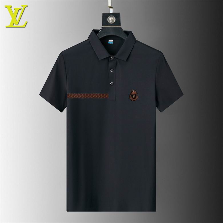 Wholesale Cheap Louis Vuitton Short Sleeve Lapel T Shirts for Sale