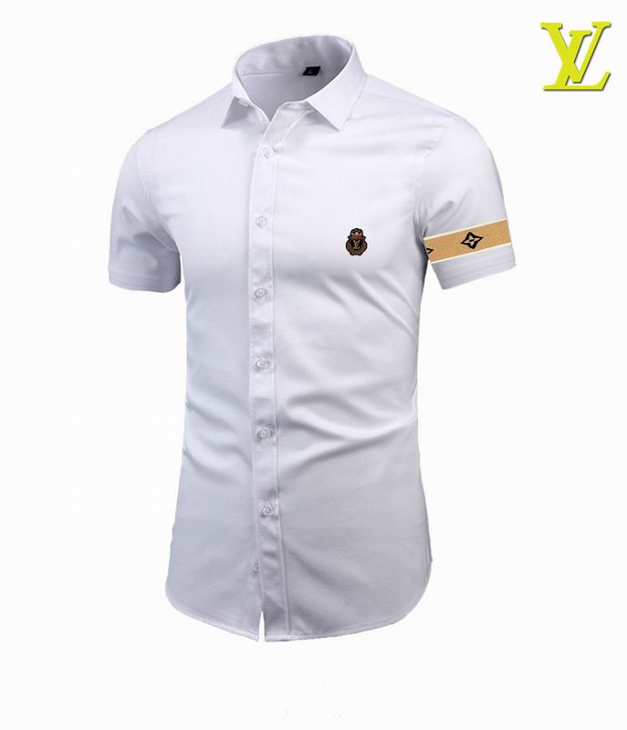 Wholesale Cheap Louis Vuitton Short Sleeve Men Shirts for Sale