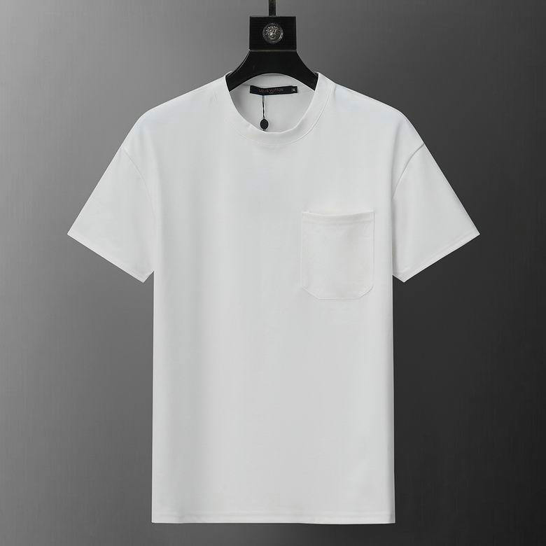 Wholesale Cheap Louis Vuitton men Short Sleeve Replica T Shirts for Sale