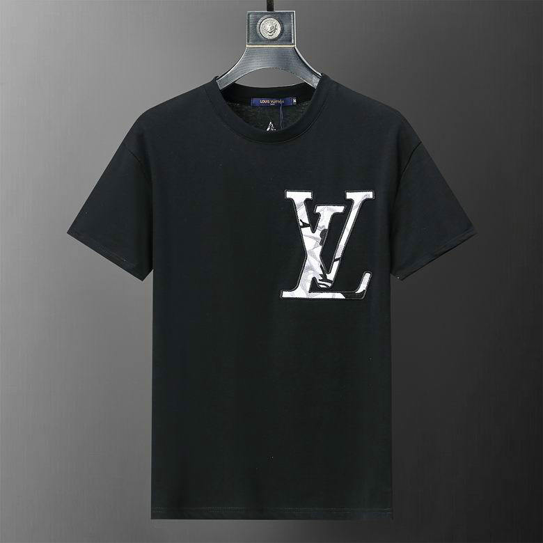 Wholesale Cheap Louis Vuitton men Short Sleeve Replica T Shirts for Sale