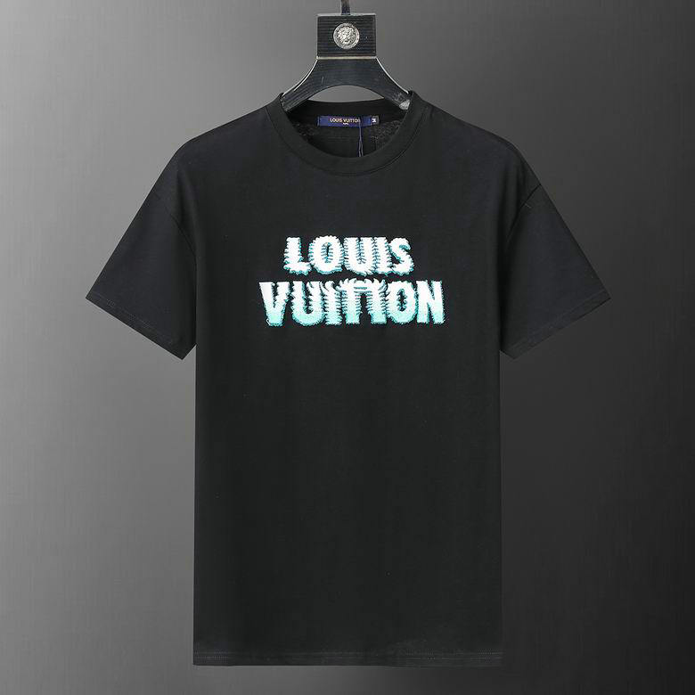 Wholesale Cheap Louis Vuitton men Short Sleeve Replica T Shirts for Sale