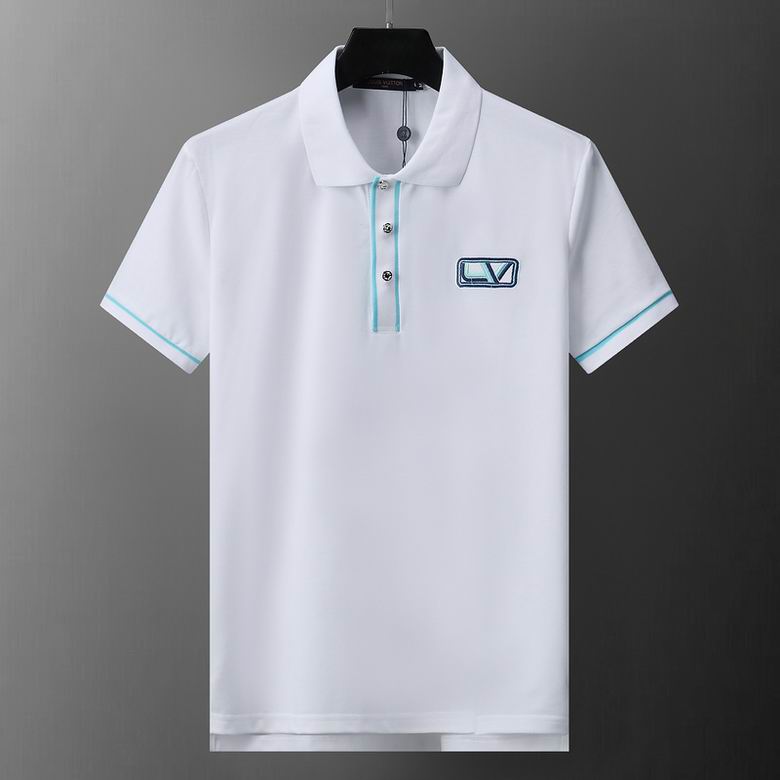 Wholesale Cheap Louis Vuitton Short Sleeve Lapel T Shirts for Sale