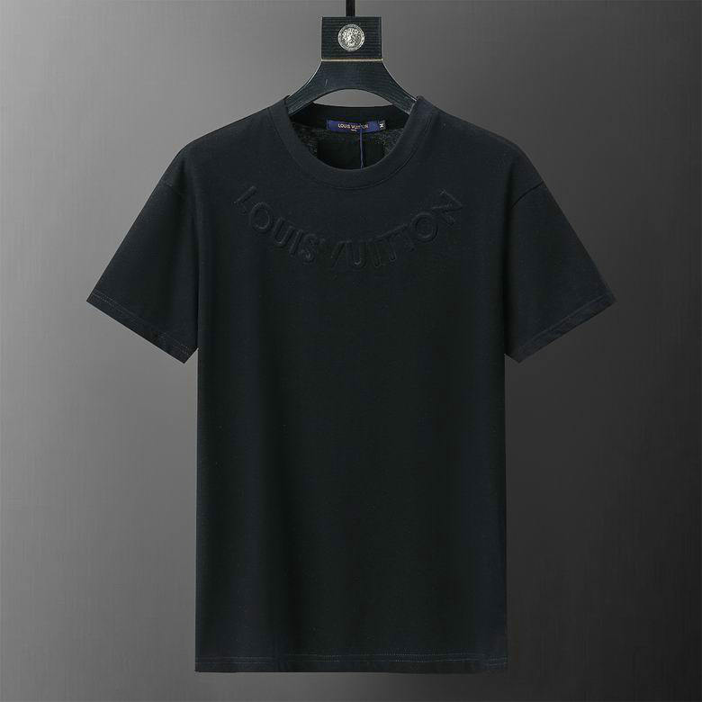 Wholesale Cheap Louis Vuitton men Short Sleeve Replica T Shirts for Sale