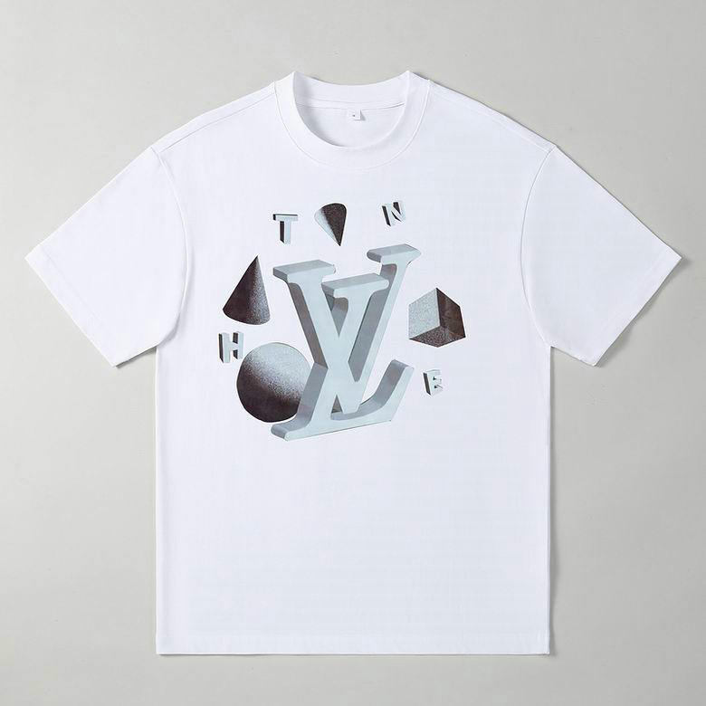 Wholesale Cheap Louis Vuitton Short Sleeve men T Shirts for Sale