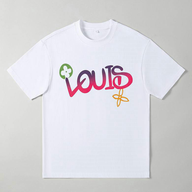 Wholesale Cheap Louis Vuitton Short Sleeve men T Shirts for Sale