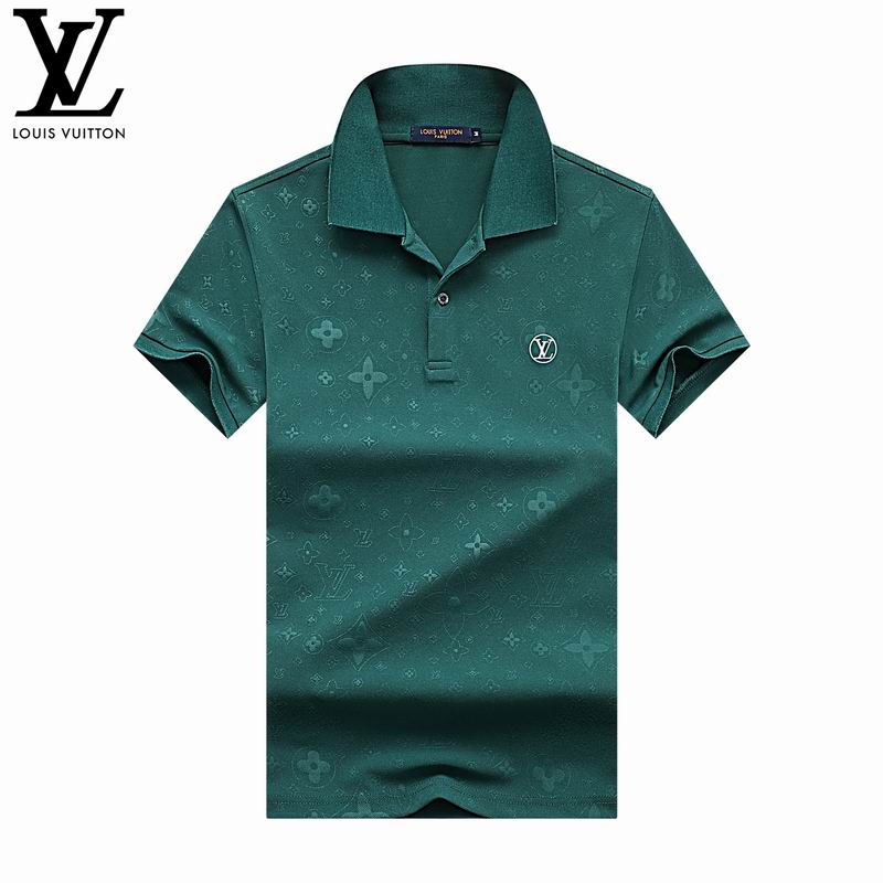 Wholesale Cheap Louis Vuitton Short Sleeve Lapel T Shirts for Sale