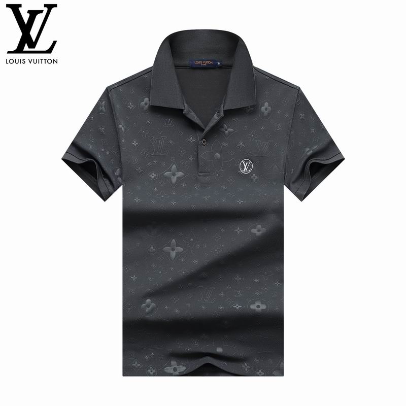 Wholesale Cheap Louis Vuitton Short Sleeve Lapel T Shirts for Sale