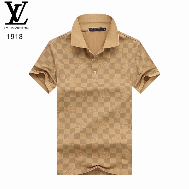 Wholesale Cheap Louis Vuitton Short Sleeve Lapel T Shirts for Sale