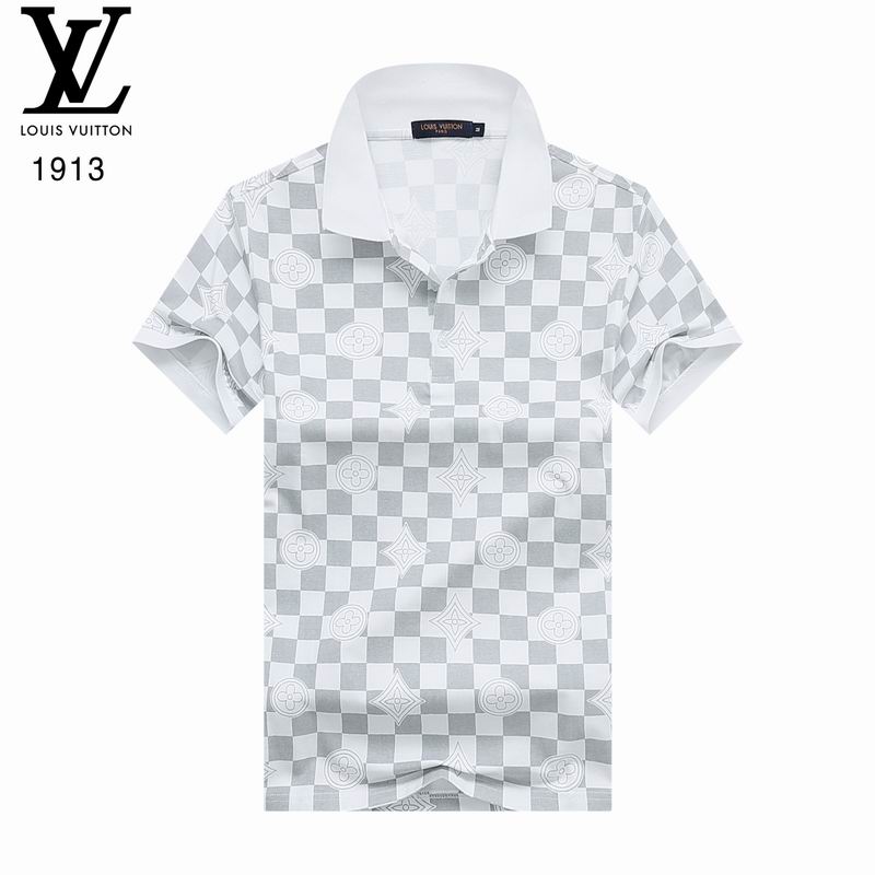 Wholesale Cheap Louis Vuitton Short Sleeve Lapel T Shirts for Sale