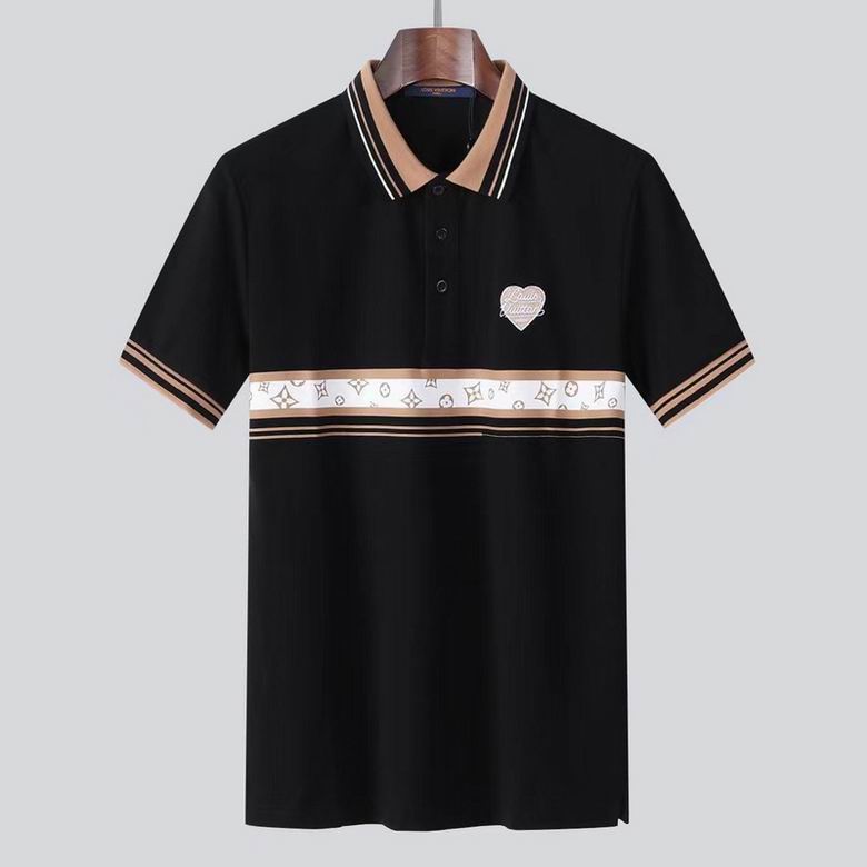 Wholesale Cheap Louis Vuitton Short Sleeve Lapel T Shirts for Sale