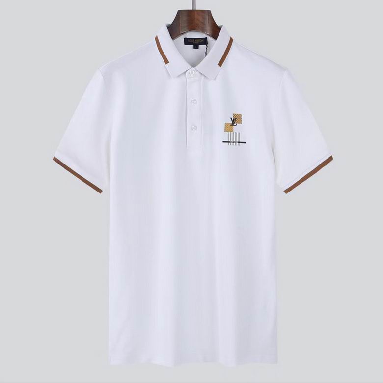 Wholesale Cheap Louis Vuitton Short Sleeve Lapel T Shirts for Sale