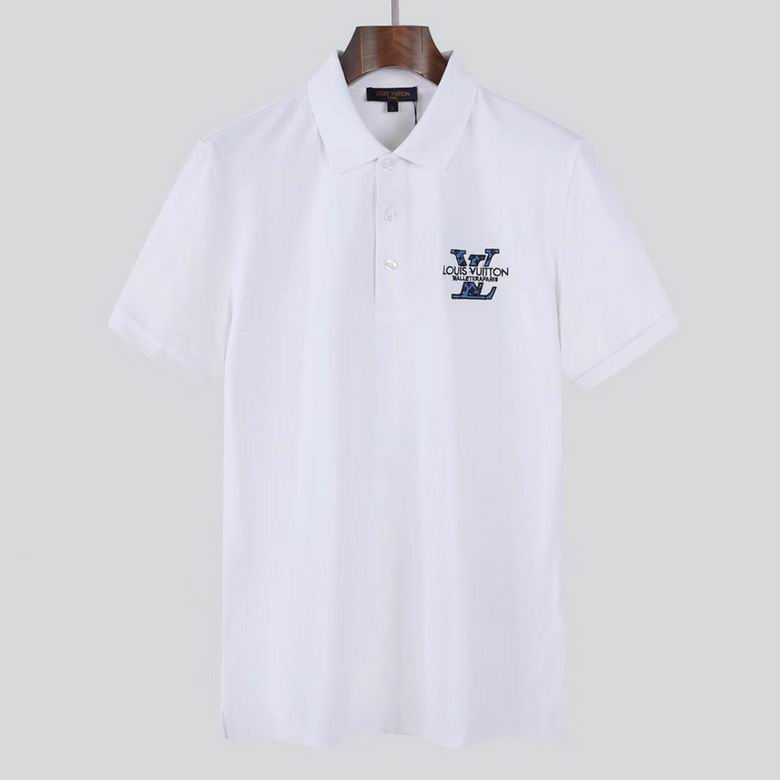 Wholesale Cheap Louis Vuitton Short Sleeve Lapel T Shirts for Sale