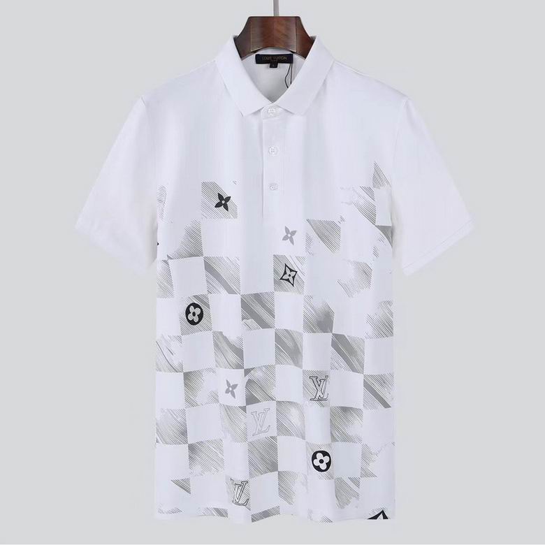 Wholesale Cheap Louis Vuitton Short Sleeve Lapel T Shirts for Sale