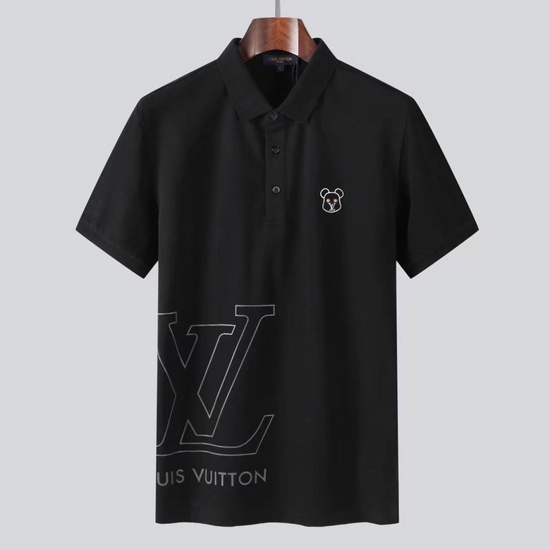 Wholesale Cheap Louis Vuitton Short Sleeve Lapel T Shirts for Sale