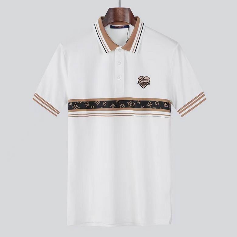 Wholesale Cheap Louis Vuitton Short Sleeve Lapel T Shirts for Sale