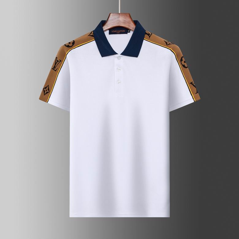 Wholesale Cheap Louis Vuitton Short Sleeve Lapel T Shirts for Sale