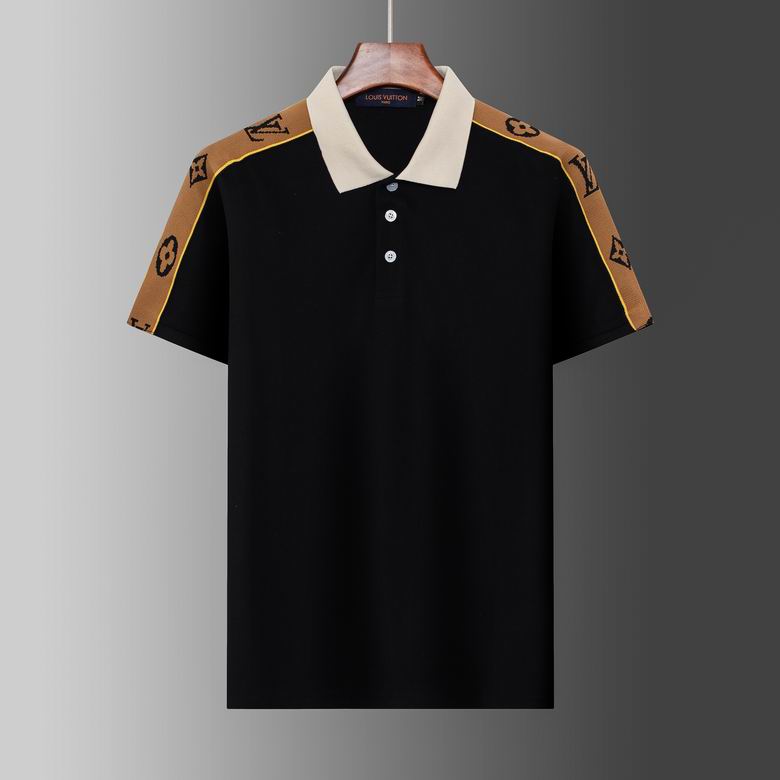 Wholesale Cheap Louis Vuitton Short Sleeve Lapel T Shirts for Sale