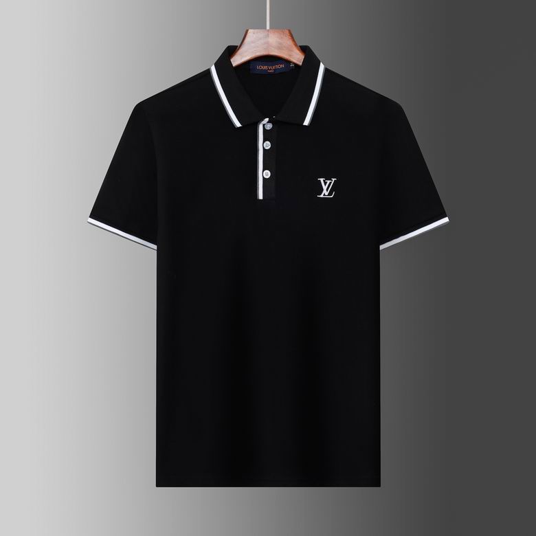 Wholesale Cheap Louis Vuitton Short Sleeve Lapel T Shirts for Sale