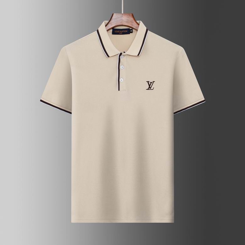 Wholesale Cheap Louis Vuitton Short Sleeve Lapel T Shirts for Sale