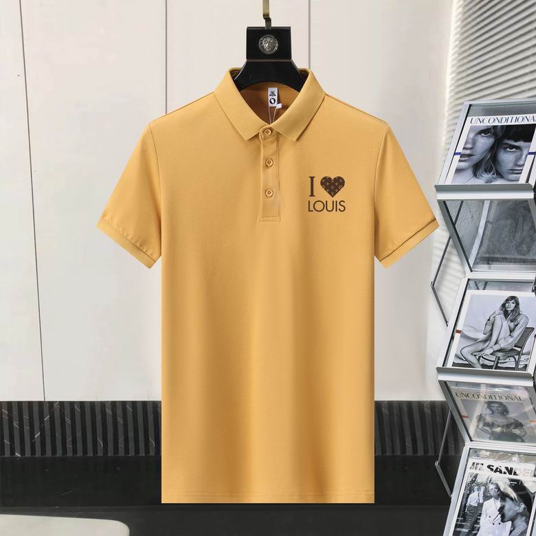 Wholesale Cheap Louis Vuitton Short Sleeve Lapel T Shirts for Sale