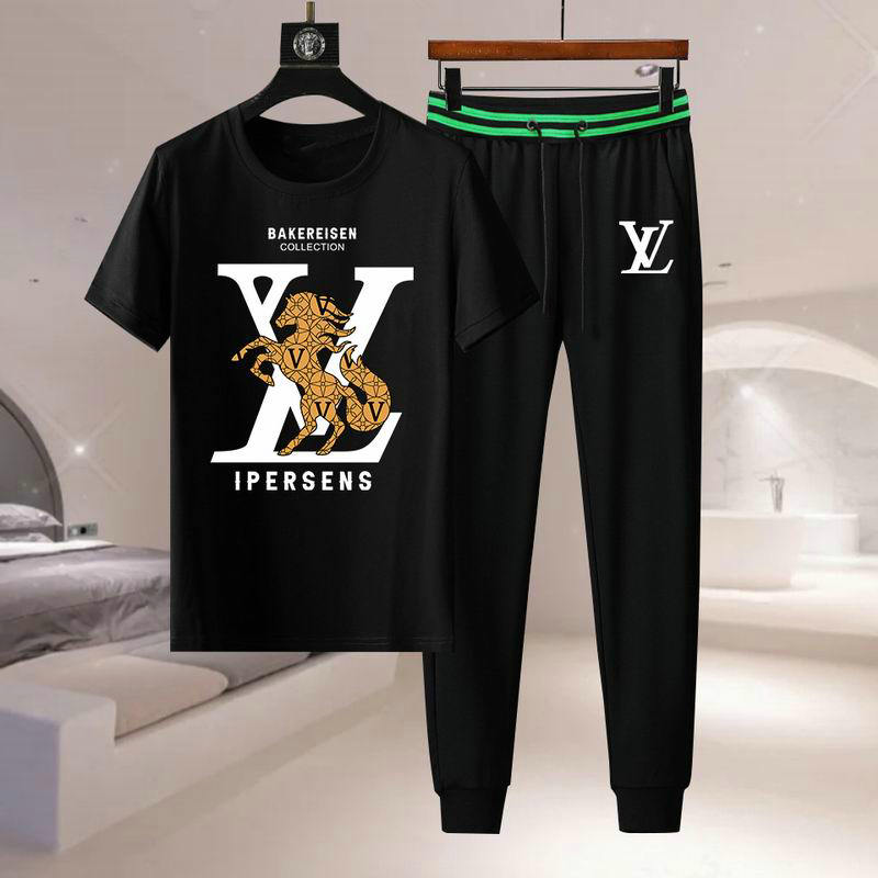 Wholesale Cheap Lv Short Sleeve Tracksuits for Sale