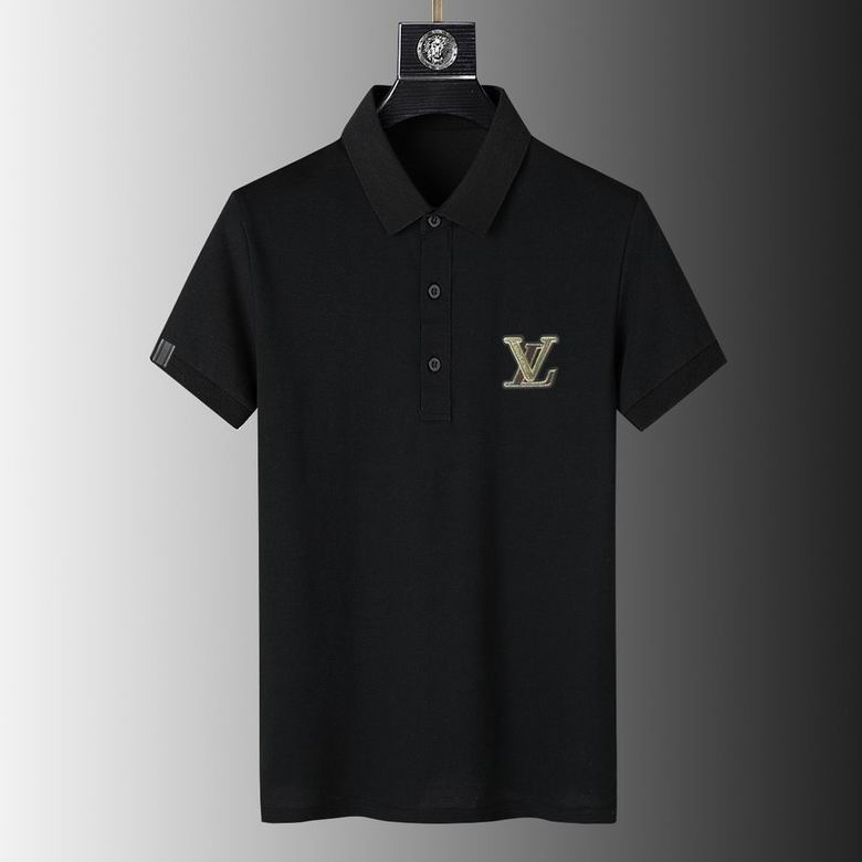 Wholesale Cheap Louis Vuitton Short Sleeve Lapel T Shirts for Sale