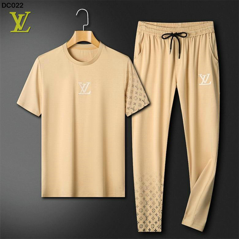 Wholesale Cheap Louis Vuitton Short Sleeve Tracksuits for Sale