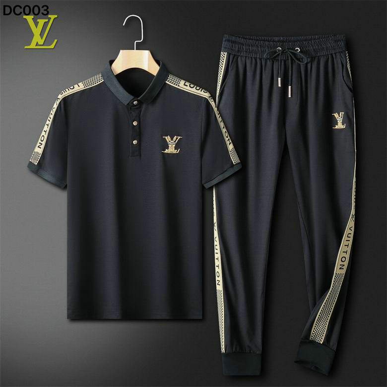 Wholesale Cheap Louis Vuitton Short Sleeve Tracksuits for Sale