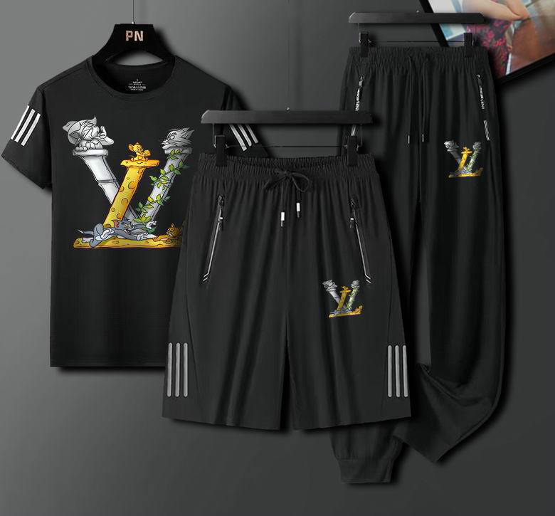 Wholesale Cheap Lv Short Sleeve Tracksuits for Sale