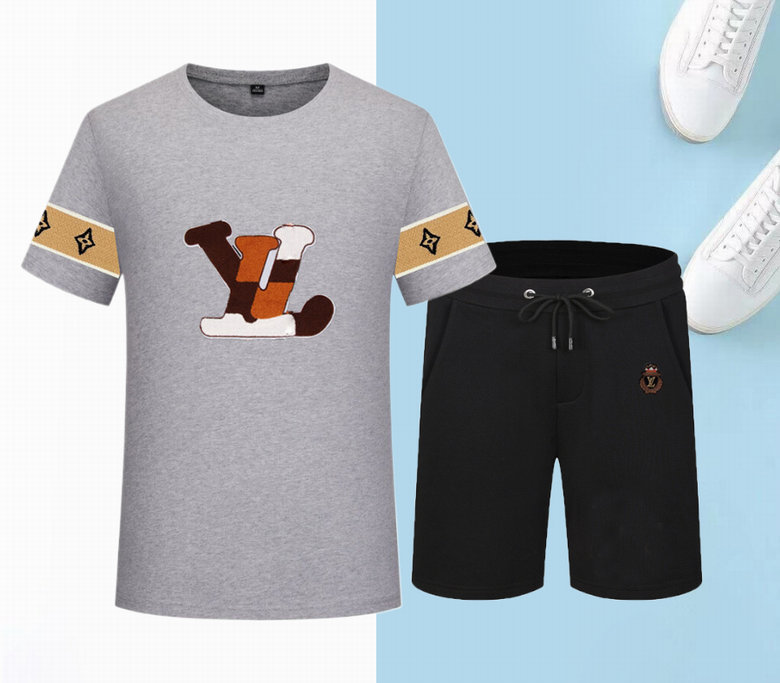 Wholesale Cheap Lv Short Sleeve Tracksuits for Sale