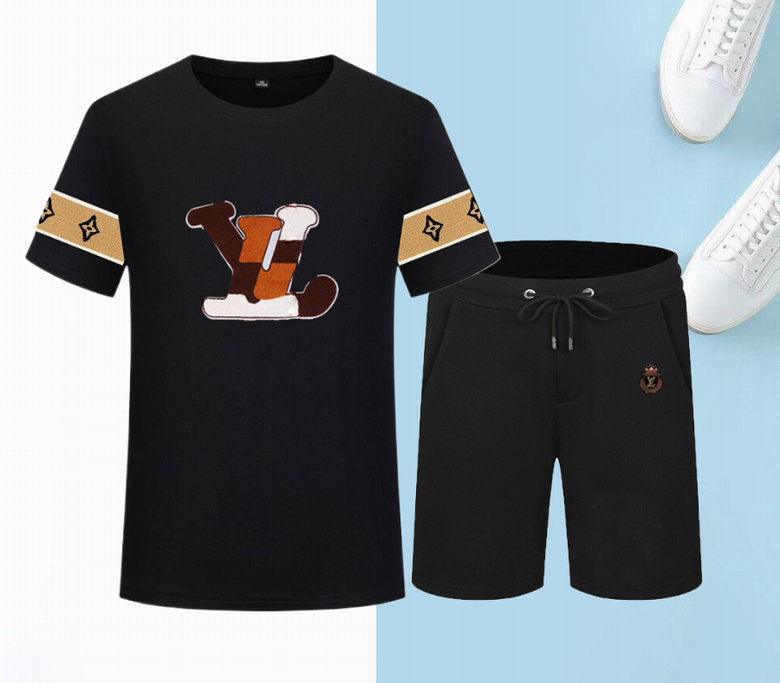 Wholesale Cheap Lv Short Sleeve Tracksuits for Sale