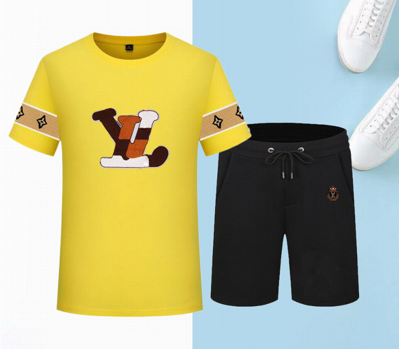 Wholesale Cheap Lv Short Sleeve Tracksuits for Sale