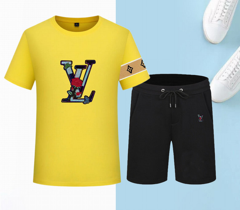 Wholesale Cheap Lv Short Sleeve Tracksuits for Sale