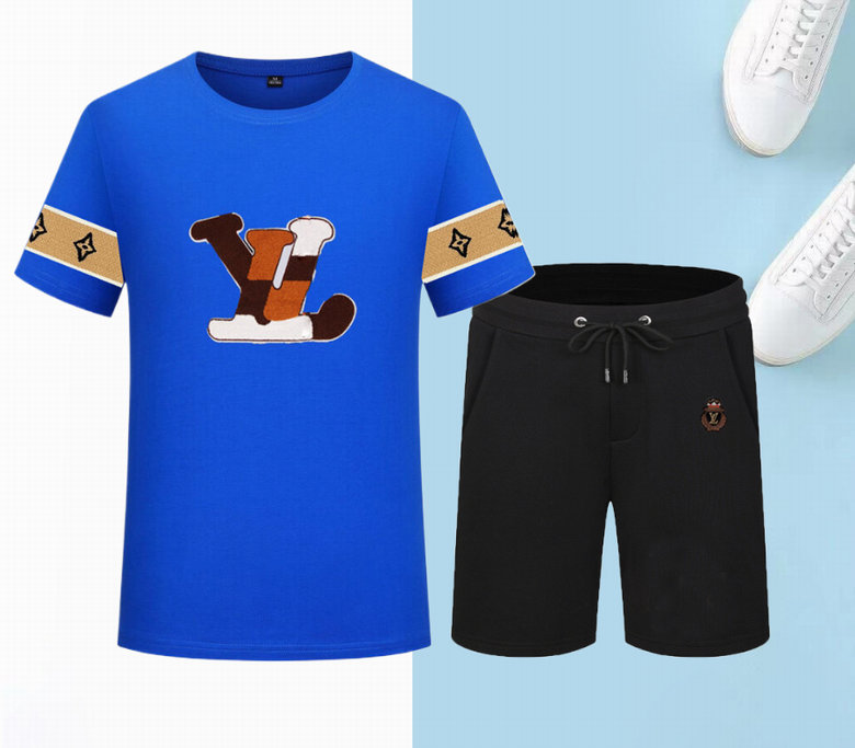 Wholesale Cheap Lv Short Sleeve Tracksuits for Sale