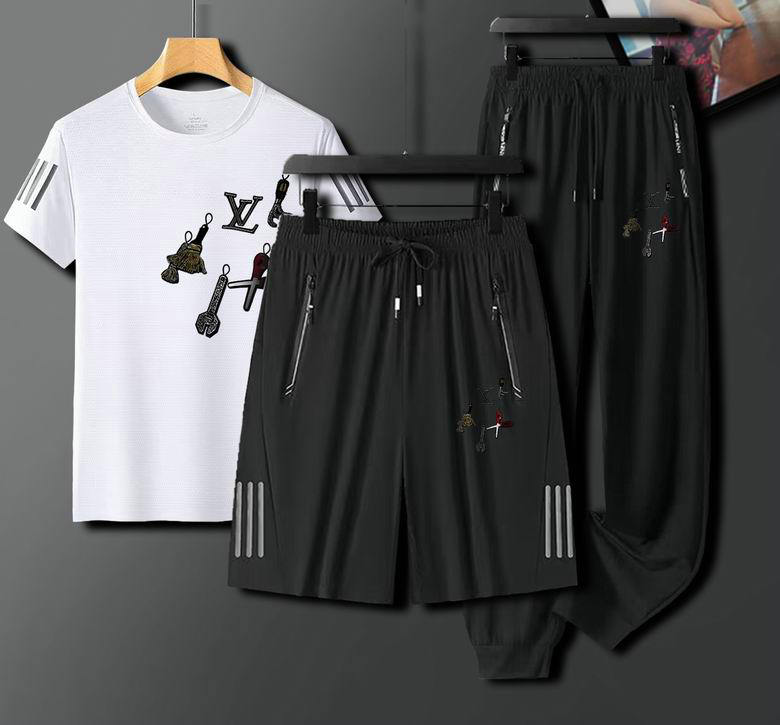 Wholesale Cheap Lv Short Sleeve Tracksuits for Sale