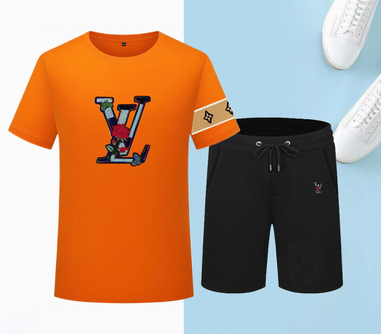 Wholesale Cheap Lv Short Sleeve Tracksuits for Sale