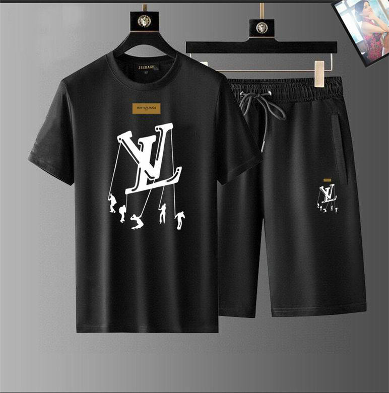 Wholesale Cheap Lv Short Sleeve Tracksuits for Sale