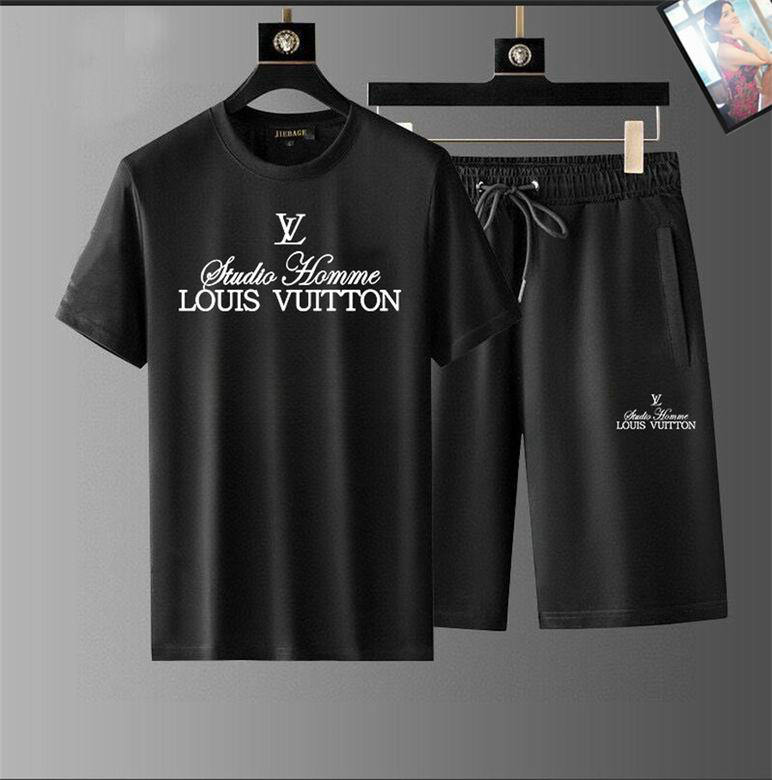 Wholesale Cheap Lv Short Sleeve Tracksuits for Sale